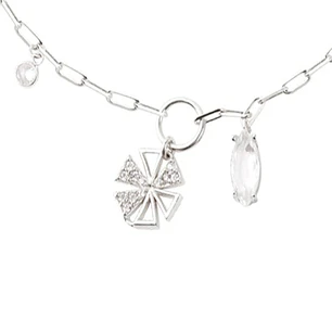 Pulsera Plata Esterlina 925 Anillo Trébol Circonitas