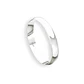 Argolla Matrimonio de Oro Blanco 18kt Inglés Alejandrina de 3,0mm - Miniatura 3
