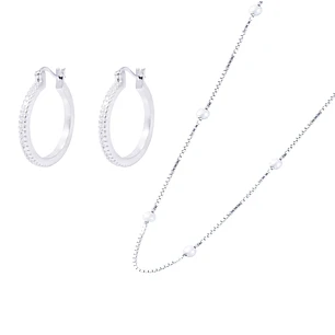 Conjunto Lazos con Brillo