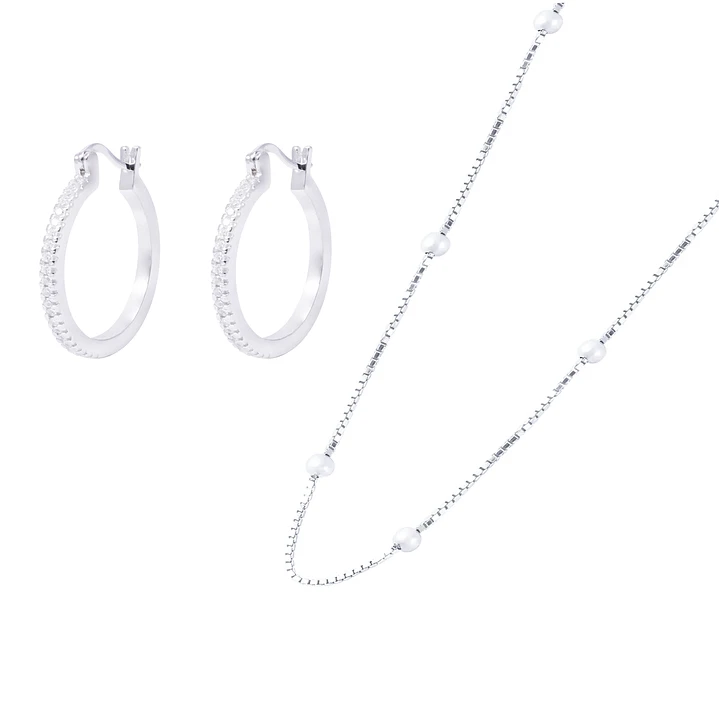 Conjunto Lazos con Brillo 1