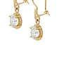 Aros Oro Miel 18kt Colgante con Circon 5x7mm - Miniatura 2