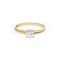 Anillo Oro Amarillo 14kt Biselado Circonita Central 5MM - Miniatura 3
