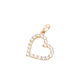 Colgante de Oro 18kt Corazón 20 Circonita - Miniatura 1