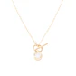 Collar Revestido en Oro 18kt Circulo Circonita - Miniatura 2