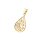Colgante de Oro 18kt Gota Calada - Miniatura 1
