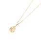 Colgante de Oro 18kt Gota Calada - Miniatura 2