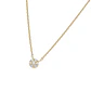 Collar  Oro  18kt  Flor Colgante Circon - Miniatura 1