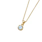 Colgante Oro Miel 18kt Sol con Garras de Aguamarina 4mm - Miniatura 2