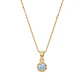 Colgante Oro Miel 18kt Sol con Garras de Aguamarina 4mm - Miniatura 3