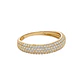 Anillo Oro Amarillo 18kt Circonita Bold Cuatro Rieles - Miniatura 3