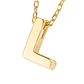 Collar de Oro 18kt Letra L - Miniatura 3