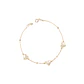 Pulsera de Oro 18kt Trío Corazones - Miniatura 1