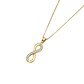 Colgante  Oro 18kt Infinito Circon - Miniatura 2
