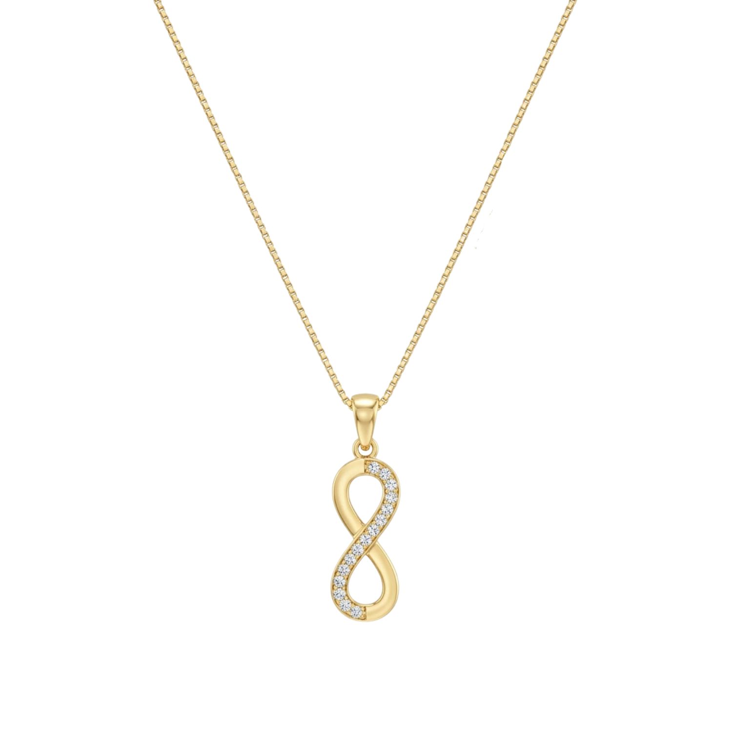 Colgante  Oro 18kt Infinito Circon 3