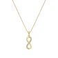 Colgante  Oro 18kt Infinito Circon - Miniatura 3