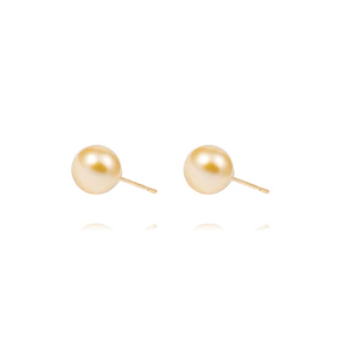 Aros Oro Amarillo 18kt Perlas 10 - 10,5 mm
