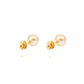 Aros Oro Amarillo 18kt Perlas 10 - 10,5 mm - Miniatura 3