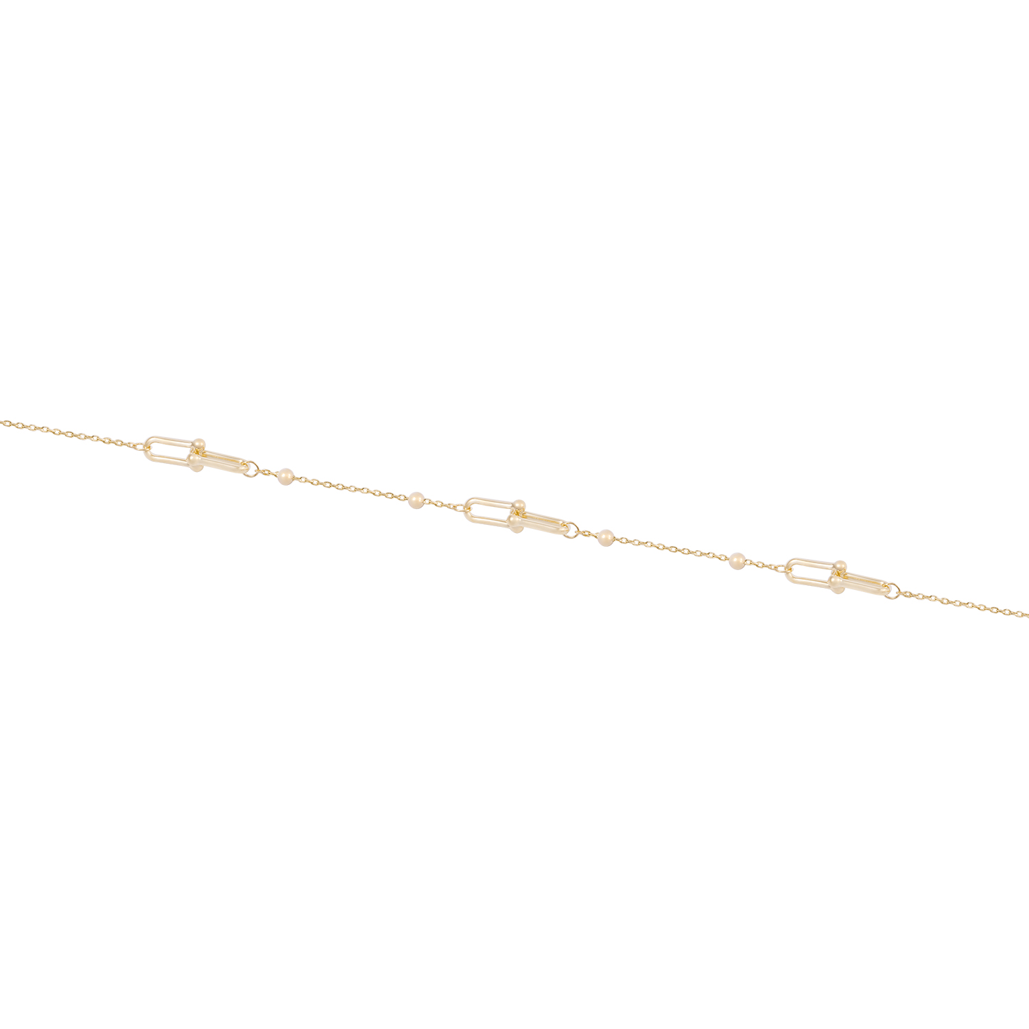 Pulsera de Oro 18kt Eslabones entrelazados 2