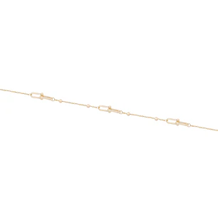 Pulsera de Oro 18kt Eslabones entrelazados