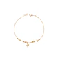 Pulsera de Oro 18kt Cruz Central - Miniatura 1