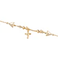Pulsera de Oro 18kt Cruz Central - Miniatura 2