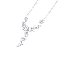 Collar Oro Blanco 18kt Diseño de Diamantes Colgantes 106 Pts - Miniatura 2