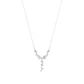 Collar Oro Blanco 18kt Diseño de Diamantes Colgantes 106 Pts - Miniatura 3