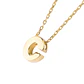 Collar de Oro 18kt Letra C - Miniatura 1