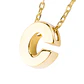 Collar de Oro 18kt Letra C - Miniatura 3