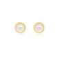 Aros de Oro 18kt  Tipo Perla Cultivada de 3.0mm a 3.5mm - Miniatura 1