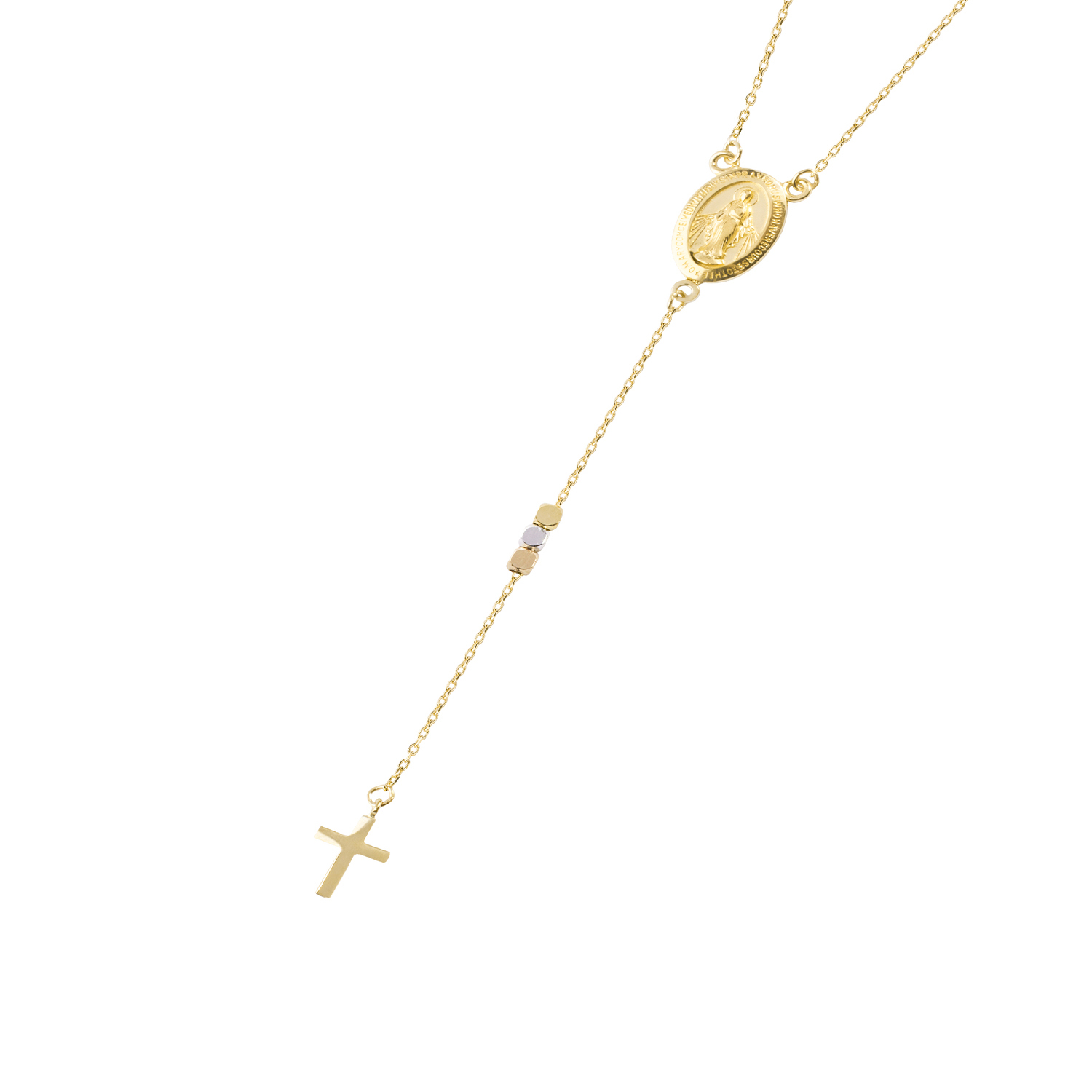 Collar de Oro 18kt Virgen Maria 1