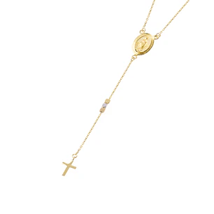 Collar de Oro 18kt Virgen Maria