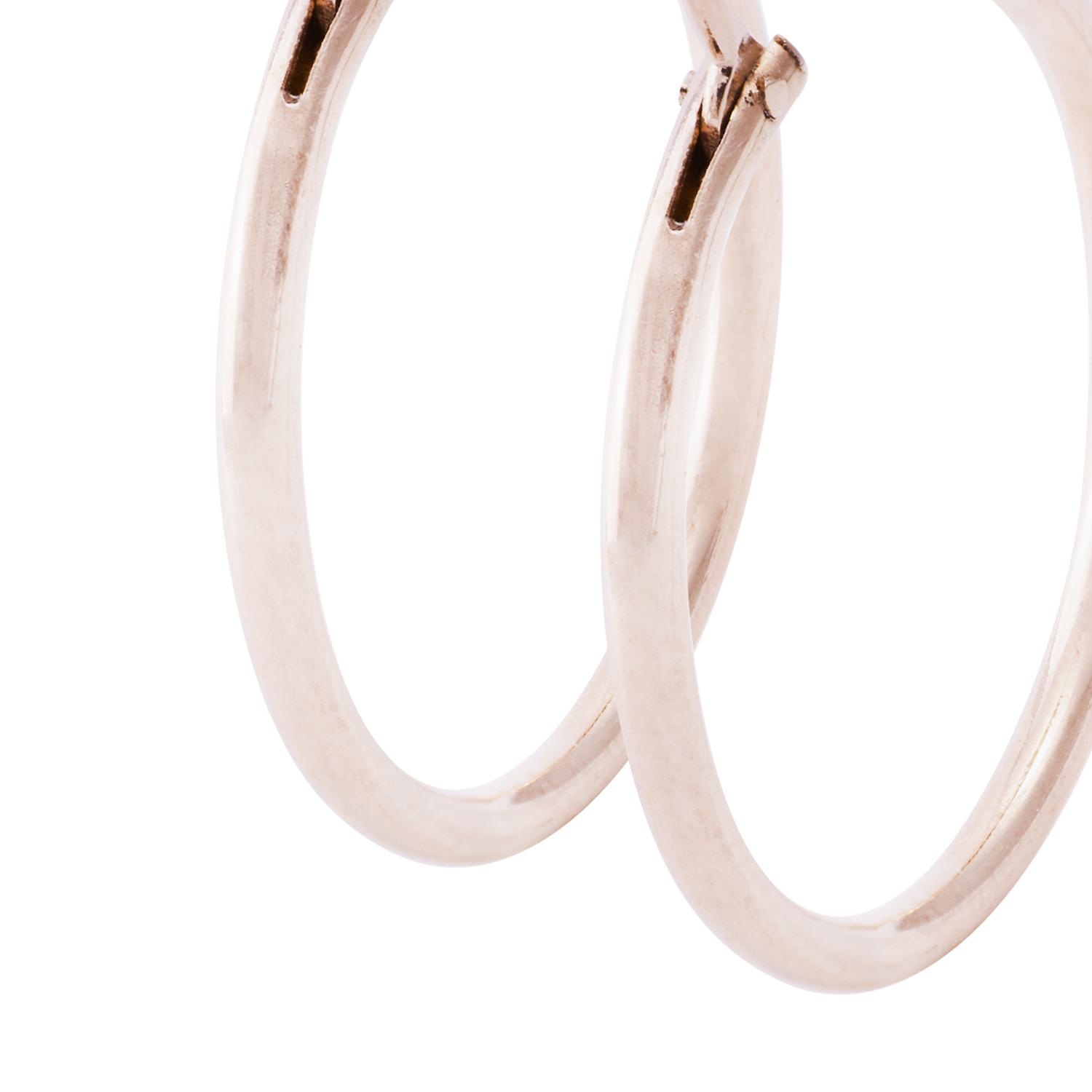 Aros Oro Miel de 18kt Argolla 20 mm 2