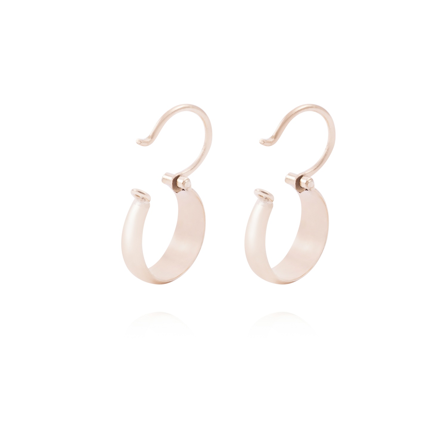 Aros Oro Miel 18kt  Bote 10mm 3