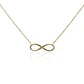 Collar de Oro 18kt Infinito Liso - Miniatura 1