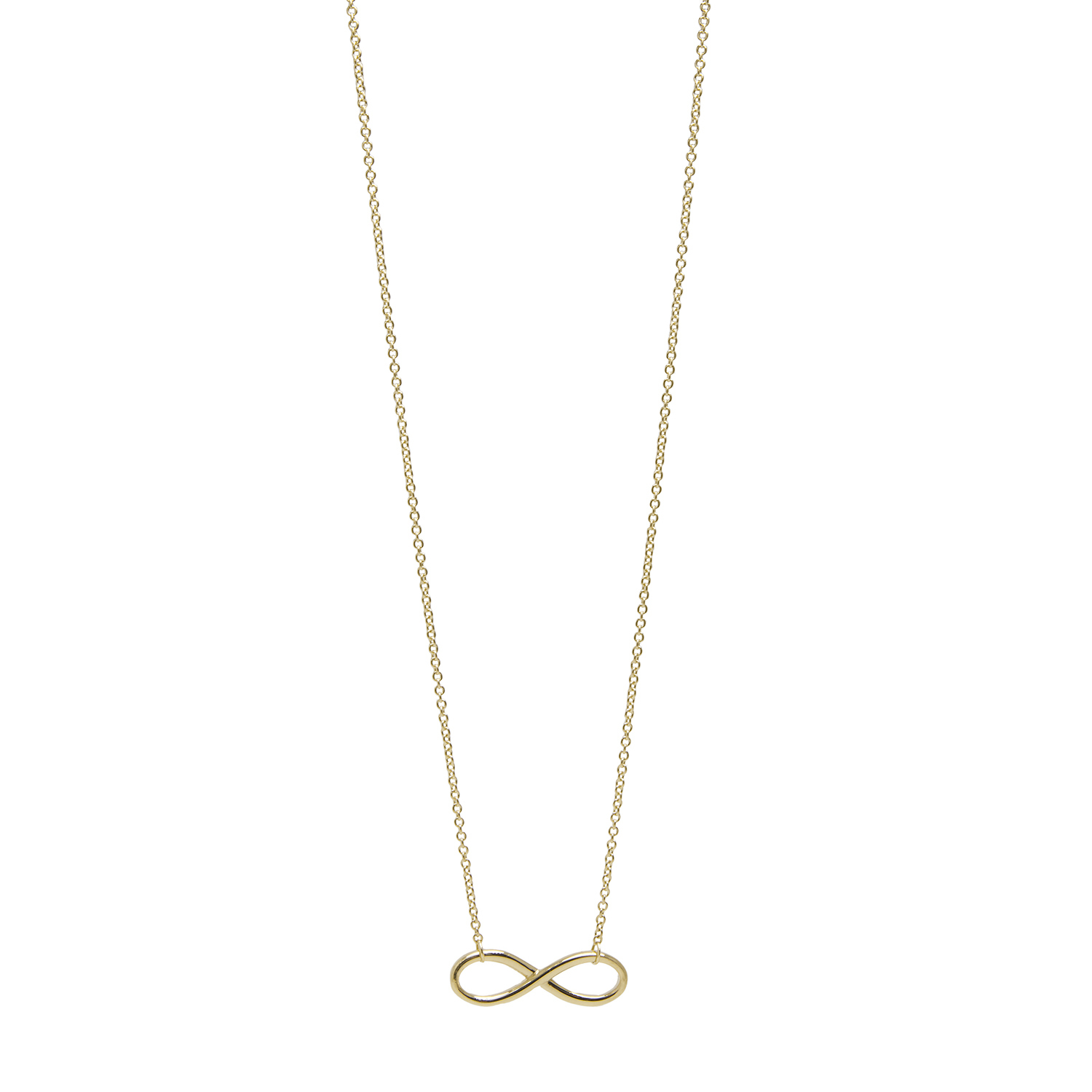 Collar de Oro 18kt Infinito Liso 3