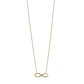 Collar de Oro 18kt Infinito Liso - Miniatura 3