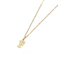 Colgante Inicial F Prestigio Oro Miel 18kt - Miniatura 3