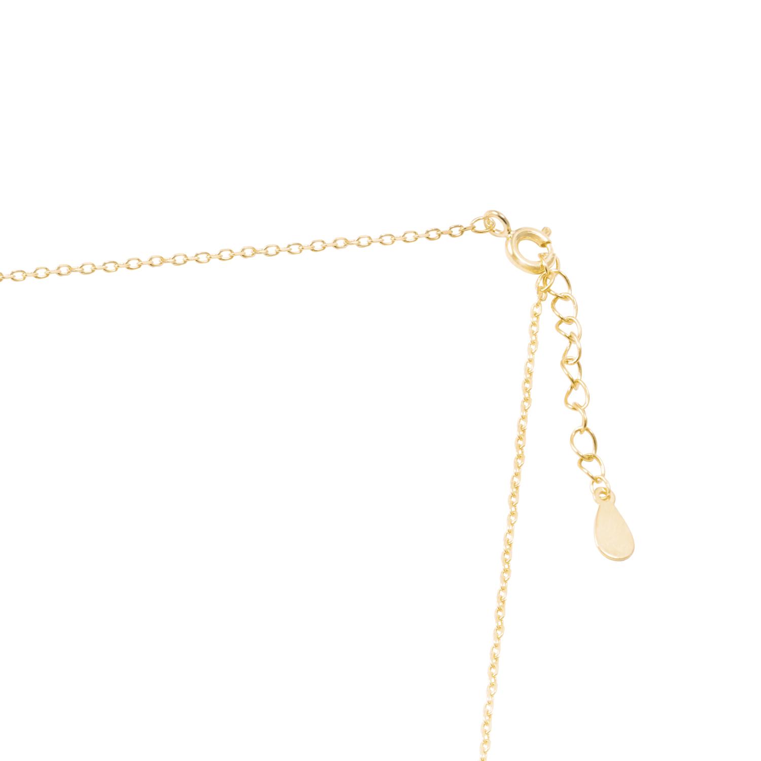 Collar de Plata Esterlina 925 Choker 9 Circones Colgantes Revestido en 18Kt 3