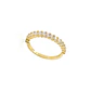 Anillo Compromiso de Oro 18Kt Medio Cintillo Delgado - Miniatura 3