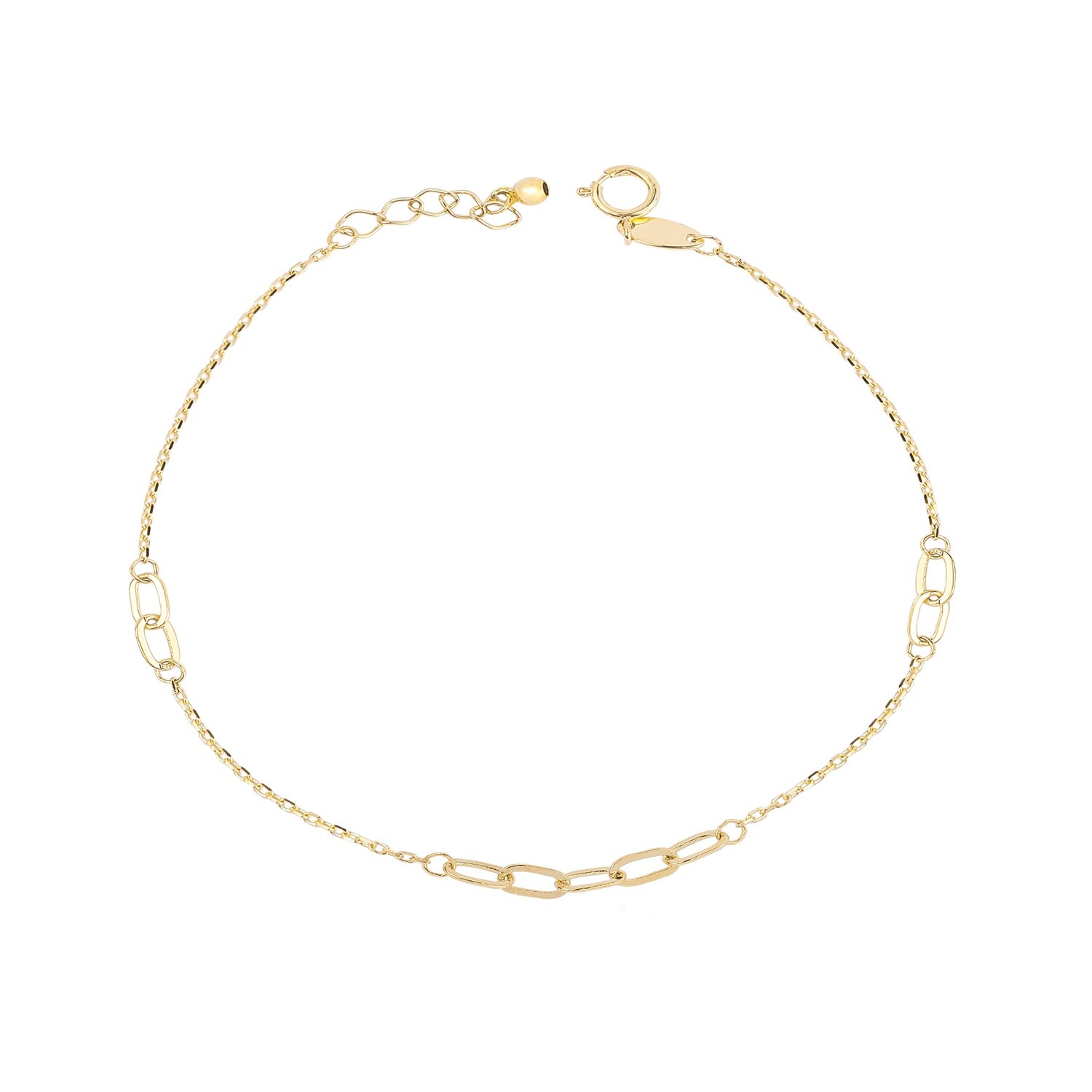 Pulsera de Oro 18kt 9 Eslabones 3