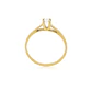 Anillo Compromiso Oro Amarillo 18kt  Nápoles 1x12ptos Diamante - Miniatura 2