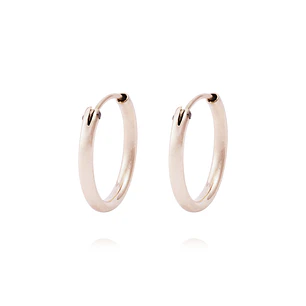 Aros Oro Miel 18kt  Argolla 10mm