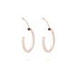 Aros Oro Miel 18kt  Argolla 10mm - Miniatura 3