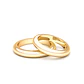 Par Argollas Matrimonio de Oro 18kt Modelo Ingles PADUA 3,0mm Oro Amarillo - Miniatura 3