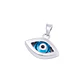 Colgante de Oro Blanco 18kt Ojo Turco Circón - Miniatura 1