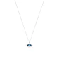 Colgante de Oro Blanco 18kt Ojo Turco Circón - Miniatura 3