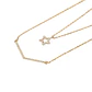 Collar Doble Oro Amarillo 18kt Diamantes 10 Puntos - Miniatura 1
