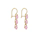 Aros Oro Miel 18kt Cascada Rosa Aurora - Miniatura 2