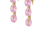 Aros Oro Miel 18kt Cascada Rosa Aurora - Miniatura 3